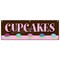 Signmission Cupcakes Banner Heavy Duty 13 Oz Vinyl with Grommets Single Sided B-72 Cupcakes - alternate 1